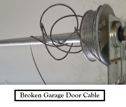 snapped garage door cable